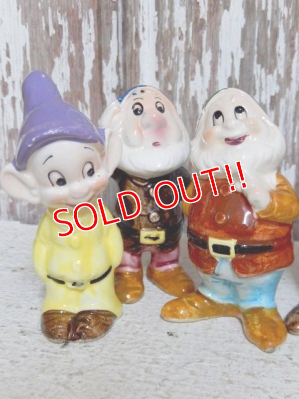 画像2: ct-150623-07 Seven Dwarfs / 70's Ceramic Figure set