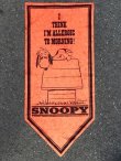 画像1: ct-150623-51 PEANUTS / 60's Banner "Snoopy" Red