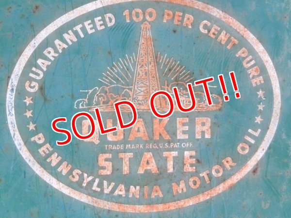 画像8: dp-150701-01 Quaker State / 40's Metal Sign