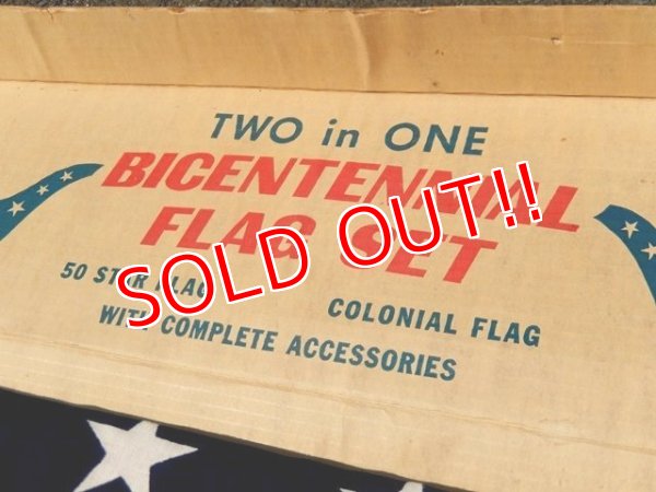 画像10: dp-150511-02 Flag of the United States 70's Two in One Bicentennial Flag Set