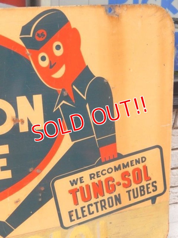 画像2: dp-150701-02 TUNG-SOL / 50's Metal Sign