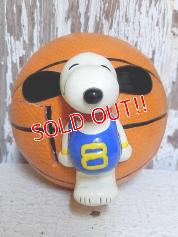 画像2: ct-150701-17 Snoopy / Determined 1976 Bank "Basketball"