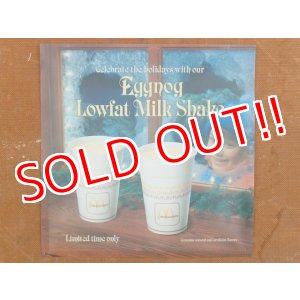 画像: ad-150616-01 McDonlad's / 90's Eggnog Lowfat Milk Shake Translite