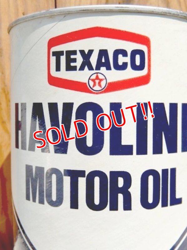 画像2: dp-150701-01 TEXACO / HAVOLINE Motor Oil Can