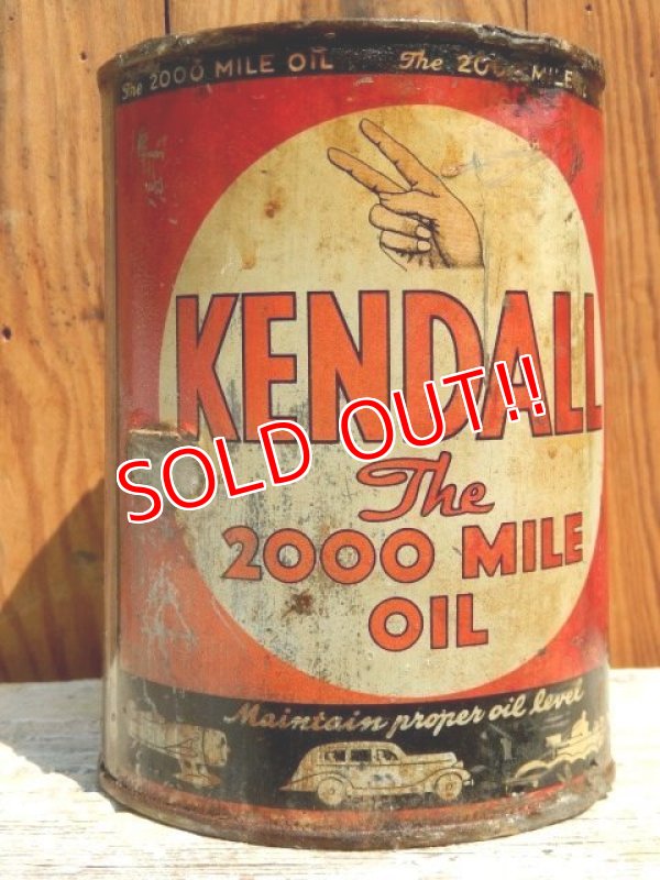 画像1: dp-150701-01 Kendall / 40's-50's The 2000 Mile Oil Can