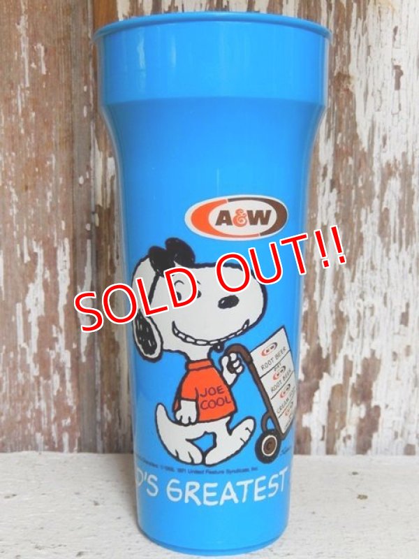 画像1: ct-150805-02 Snoopy / 90's A&W Plastic Cup