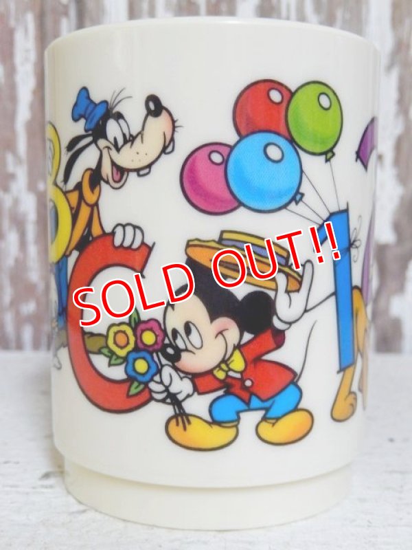 画像1: ct-150804-32 Disney's / Eagle 70's-80's ABC 123 Plastic Juice Tumbler