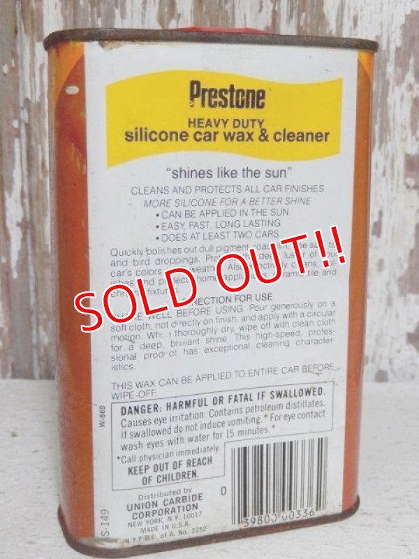 画像3: dp-150805-04 Prestone / Vintage Car Wax Cleaner Can
