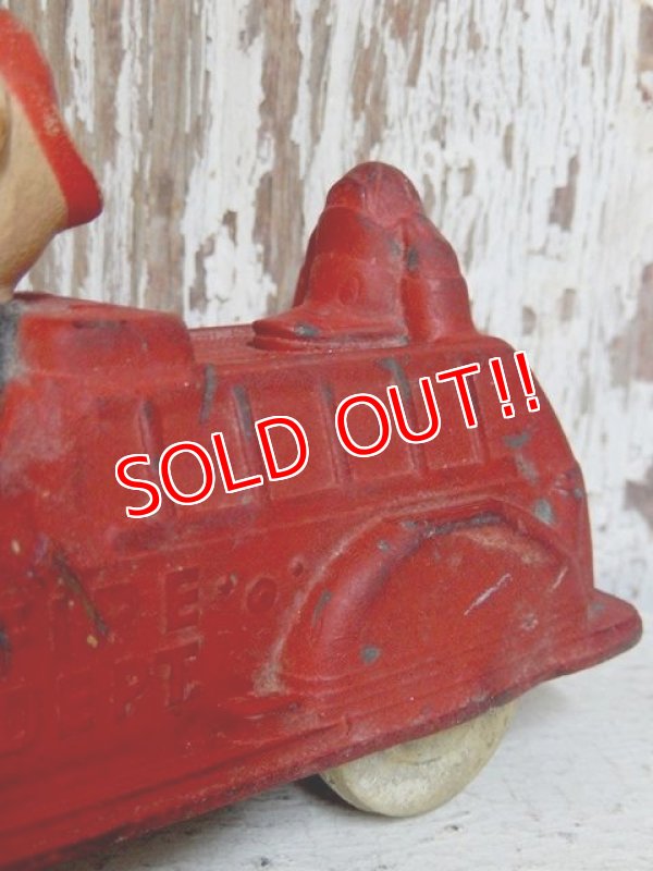 画像6: ct-150818-09 Mickey Mouse / Sun Rubber 30's-40's Fire Engine