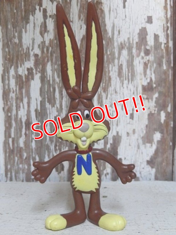 画像1: ct-150818-21 Nestlé / Quik Bunny 80's-90's Bendable Figure