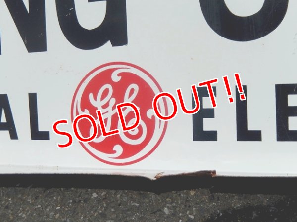 画像7: dp-150811-04 General Electric / 60's Lightning Center w-side sign