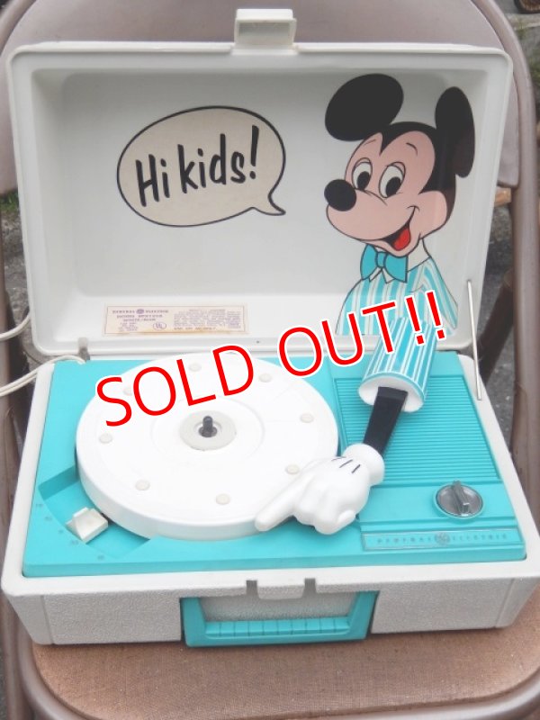 画像1: ct-150825-29 Mickey Mouse / Sears 60's-70's Record Player