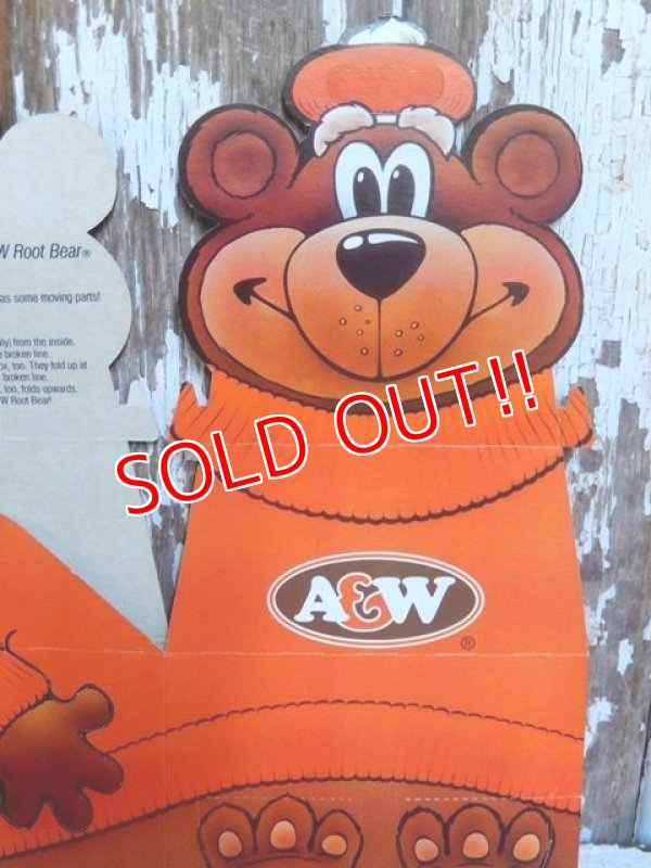 画像2: ct-150901-09 A&W / Great Root Bear 80's-90's Paper Box