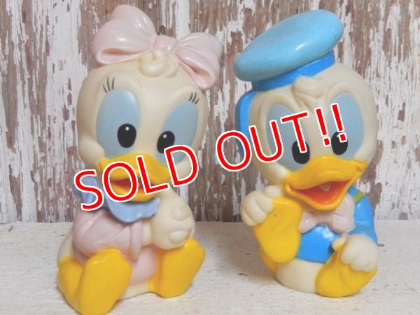 画像1: ct-150901-28 Baby Donald Duck & Daisy Duck / 80's-90's Rubber Toy