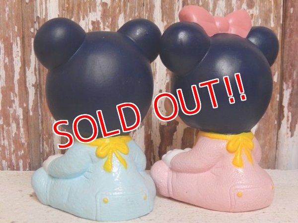 画像5: ct-150901-26 Baby Mickey Mouse & Minnie Mouse / 80's-90's Rubber Toy