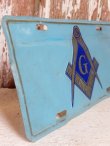 画像3: dp-150902-19 Freemasonry / Vintage Metal Plate