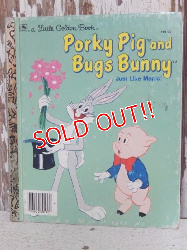 画像1: ct-150526-40 Porky Pig and Bugs Bunny / Just Like Magic! 70's Little Golden Book