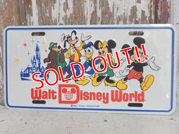 画像1: ct-150915-06 Walt Disney World / 80's License Plate