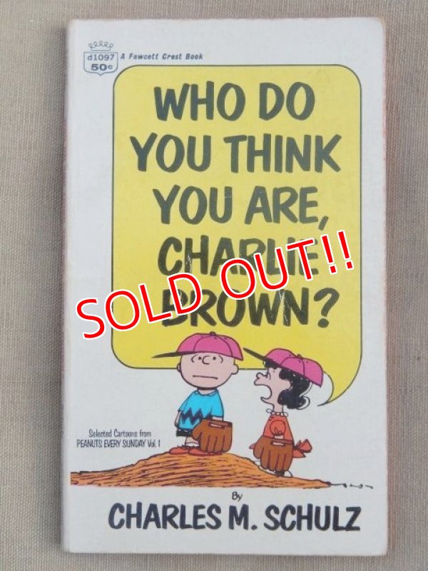 画像1: bk-131029-01 PEANUTS / 1968 Comic "WHO DO YOU THINK YOU ARE,CHARLIE BROWN?"