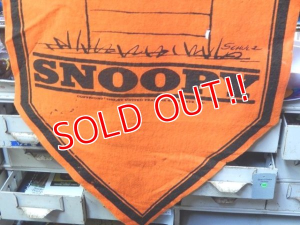 画像4: ct-151001-11 PEANUTS / 60's Banner "Snoopy" Orange