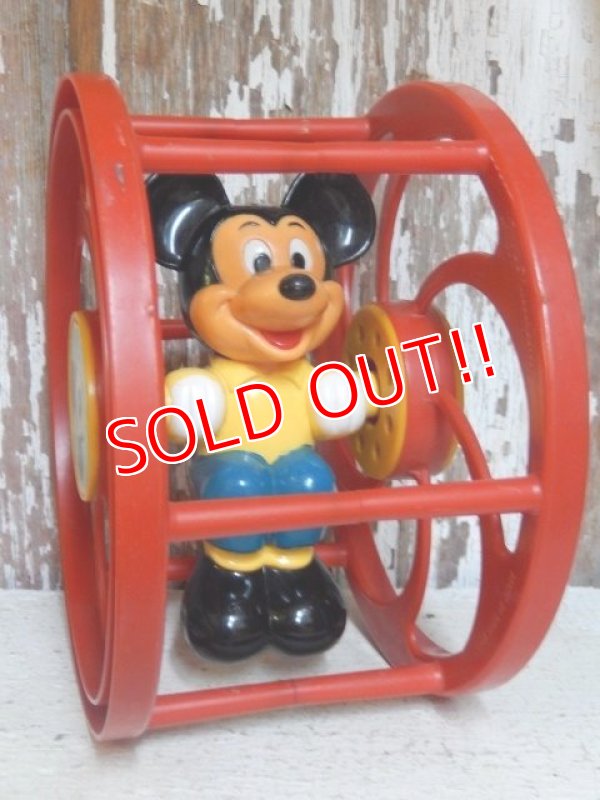 画像1: ct-150901-59 Mickey Mouse / 80's Wheel Toy