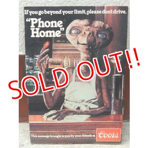 画像: ct-151008-22 E.T. / Coors 1982 Cardboard sign