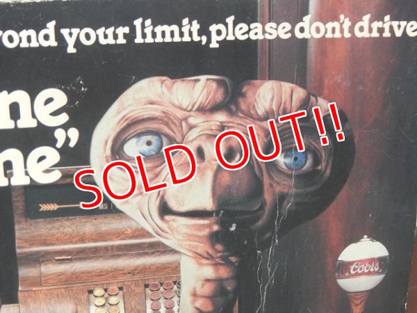 画像3: ct-151008-22 E.T. / Coors 1982 Cardboard sign