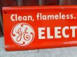 画像2: dp-151014-07 General Electric / "ELECTRIC HEATING" 50's metal sign