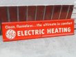 画像1: dp-151014-07 General Electric / "ELECTRIC HEATING" 50's metal sign