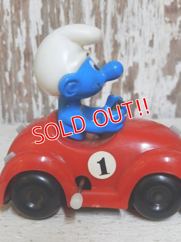 画像4: ct-151027-21 Smurf / Galoob 80's Wind up "Red Car"