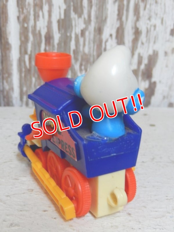 画像5: ct-151027-20 Smurf / Galoob 80's Wind up "Steam locomotive"