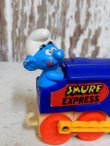 画像2: ct-151027-20 Smurf / Galoob 80's Wind up "Steam locomotive"