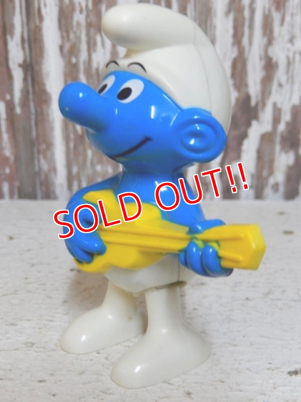 画像2: ct-151027-15 Smurf / Galoob 80's Walking Smurf "Guitar"