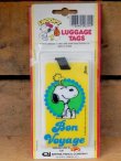 画像1: ct-151104-21 Snoopy / AVIVA 70's Luggage Tags "Bon Voyage"