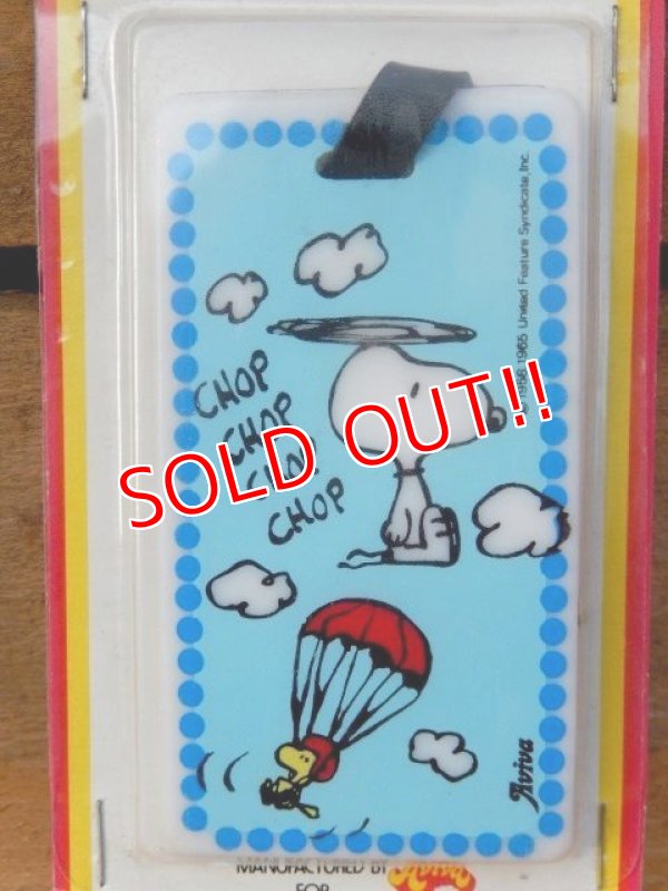 画像2: ct-151104-19 Snoopy / AVIVA 70's Luggage Tags "Chop Chop Chop Chop"