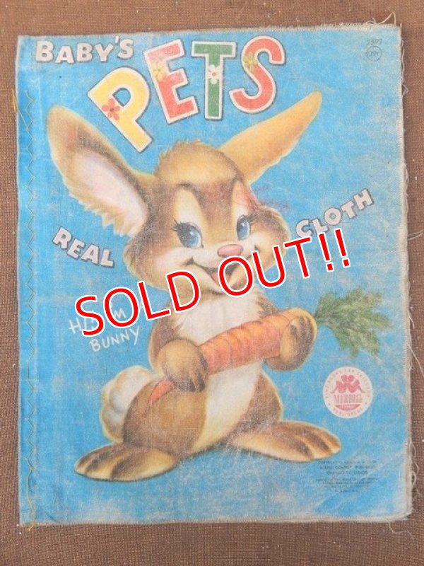 画像1: ct-151104-12 Vintage Cloth Book "BABY'S PETS"