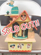 画像: ct-151110-03 Mickey Mouse Club / Dolly Toy 50's Wall Decor Tree House Musical Box