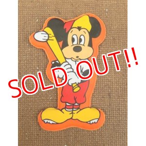 画像: ct-151110-09 Mickey Mouse / 70's Vinyl Magnet "Baseball"