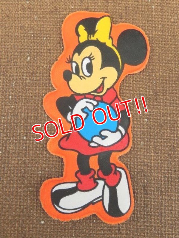 画像1: ct-151110-09 Minnie Mouse / 70's Vinyl Magnet