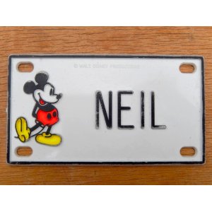 画像: ct-150915-30 Mickey Mouse / 70's Name Plate "NEIL"