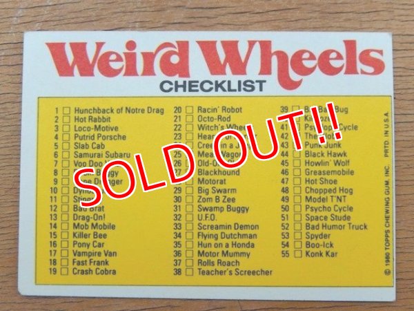画像2: ct-150701-28 Topps / Weird Wheels Sticker No.37 of 55