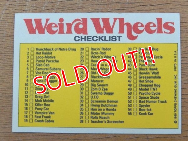 画像2: ct-150701-28 Topps / Weird Wheels Sticker No.44 of 55