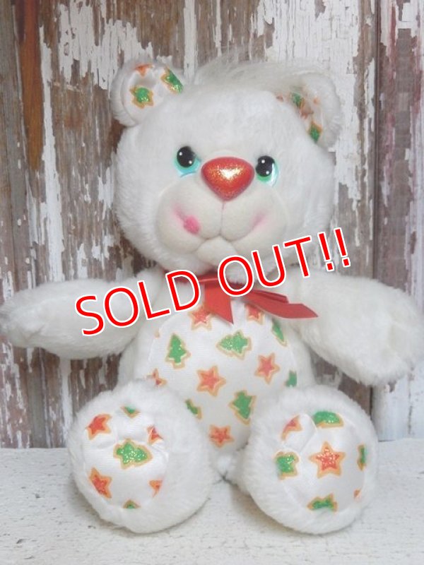 画像1: ct-151201-09 YUM YUMS / Christmas Cookie Bear 80's Plush Doll