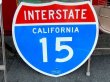 画像1: dp-151201-32 INTERSTATE Sign "California 15"