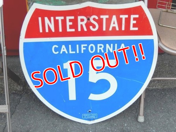 画像1: dp-151201-32 INTERSTATE Sign "California 15"