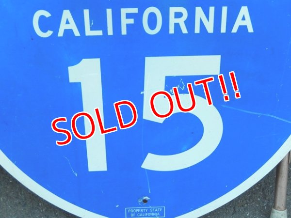 画像2: dp-151201-32 INTERSTATE Sign "California 15"