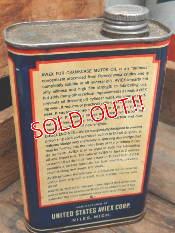 画像4: dp-151220-05 AVIEX / Vintage Motor Oil Can
