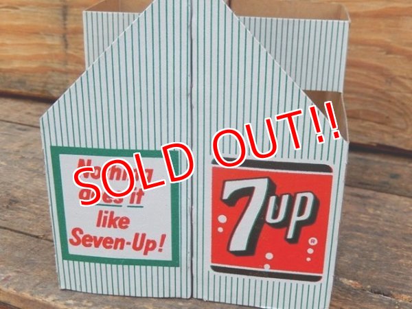 画像3: dp-151224-04 7up / Vintage Paper Bottle Carrier
