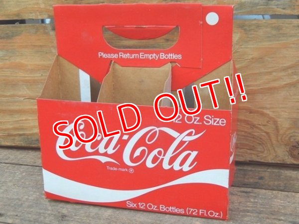 画像1: dp-151224-04 Coca Cola / Vintage Paper Bottle Carrier