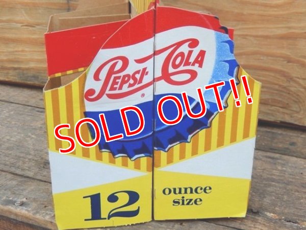 画像2: dp-151224-04 Pepsi Cola / Vintage Paper Bottle Carrier